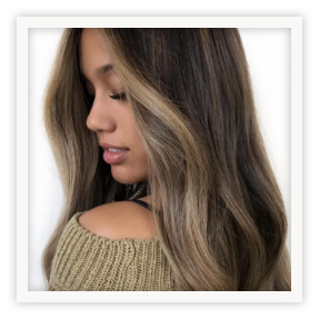 Face framing highlights